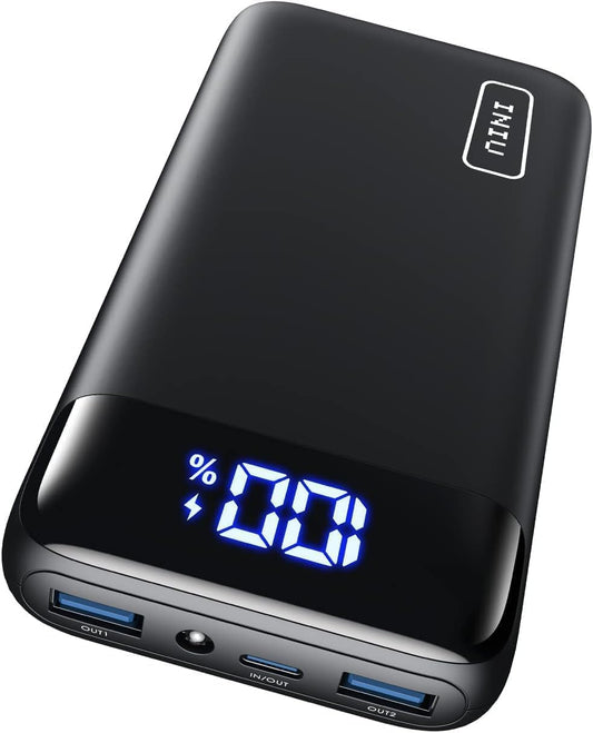 Portable Charger, 22.5W 20000Mah USB C in & Out Power Bank Fast Charging, PD 3.0+QC 4.0 LED Display Phone Battery Pack Compatible with Iphone 15 14 13 12 Pro Samsung S21 Google Ipad Tablet, Etc.
